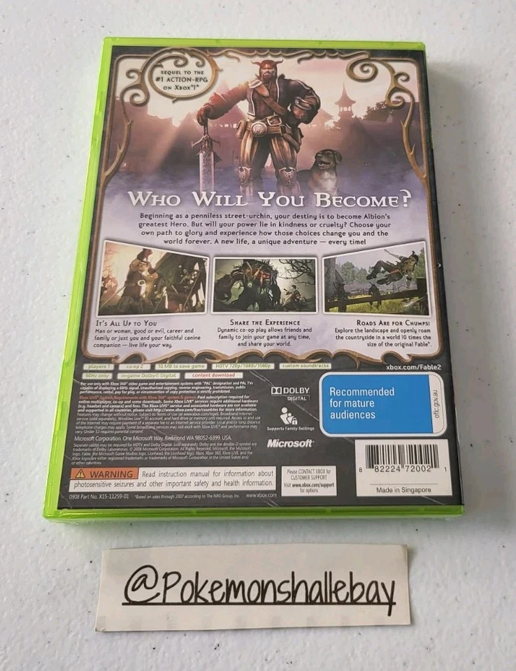FABLE II 2 - Microsoft Xbox 360 Game *BRAND NEW/SEALED - AUS PAL* - Image 2 of 3