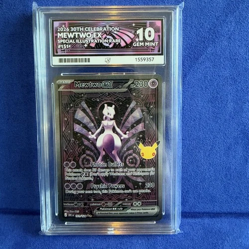 Mewtwo ex 2026 30th Celebration 151/128 English SIR ACE 10 Perfect Sub