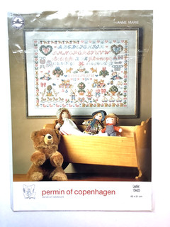 Permin of Copenhagen Anne Marie Sampler Cross Stitch Pattern