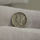 1918 D US Mercury Dime 10c VF (Cleaned)