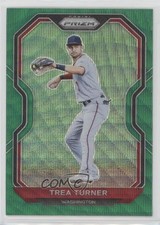 2021 Panini Prizm Green Wave Prizm Trea Turner #24 2qw