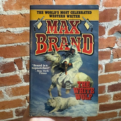#ad The White Wolf Max Brand 1995 Leisure Books Paperback Hermon Adams Cover $12.00
