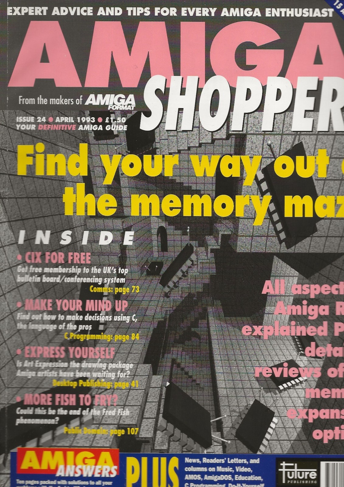 AMIGA SHOPPER Magazine - Issue 24 - April 1993 - Commodore Amiga info and ads