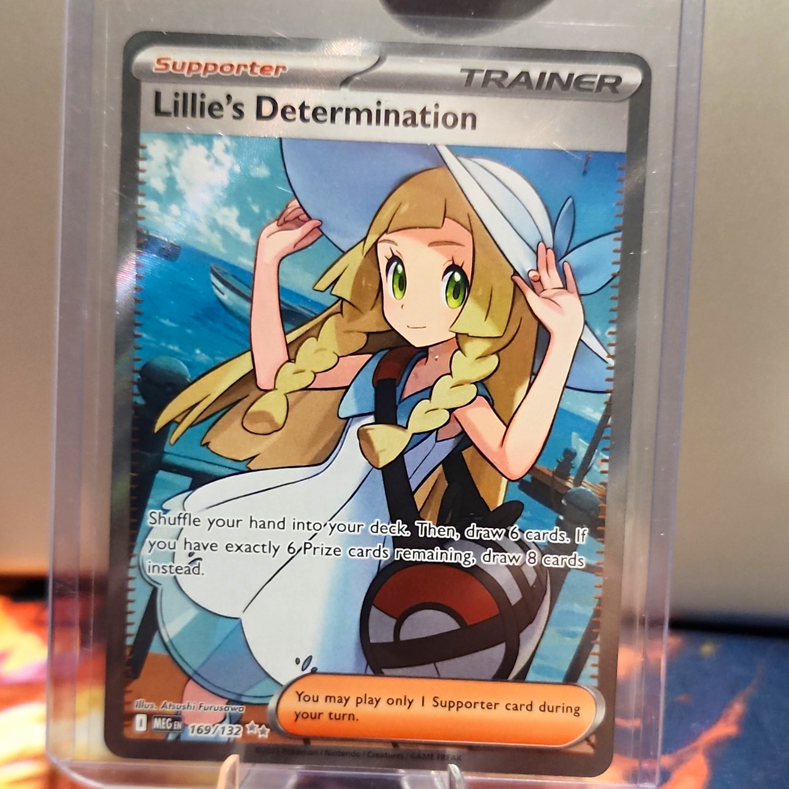 2025 Pokemon TCG Lillie's Determination - Mega Evolution 169/132 Full Art NM