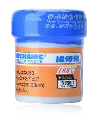 Replacement Medium Temperature Solder Paste (XG-50)