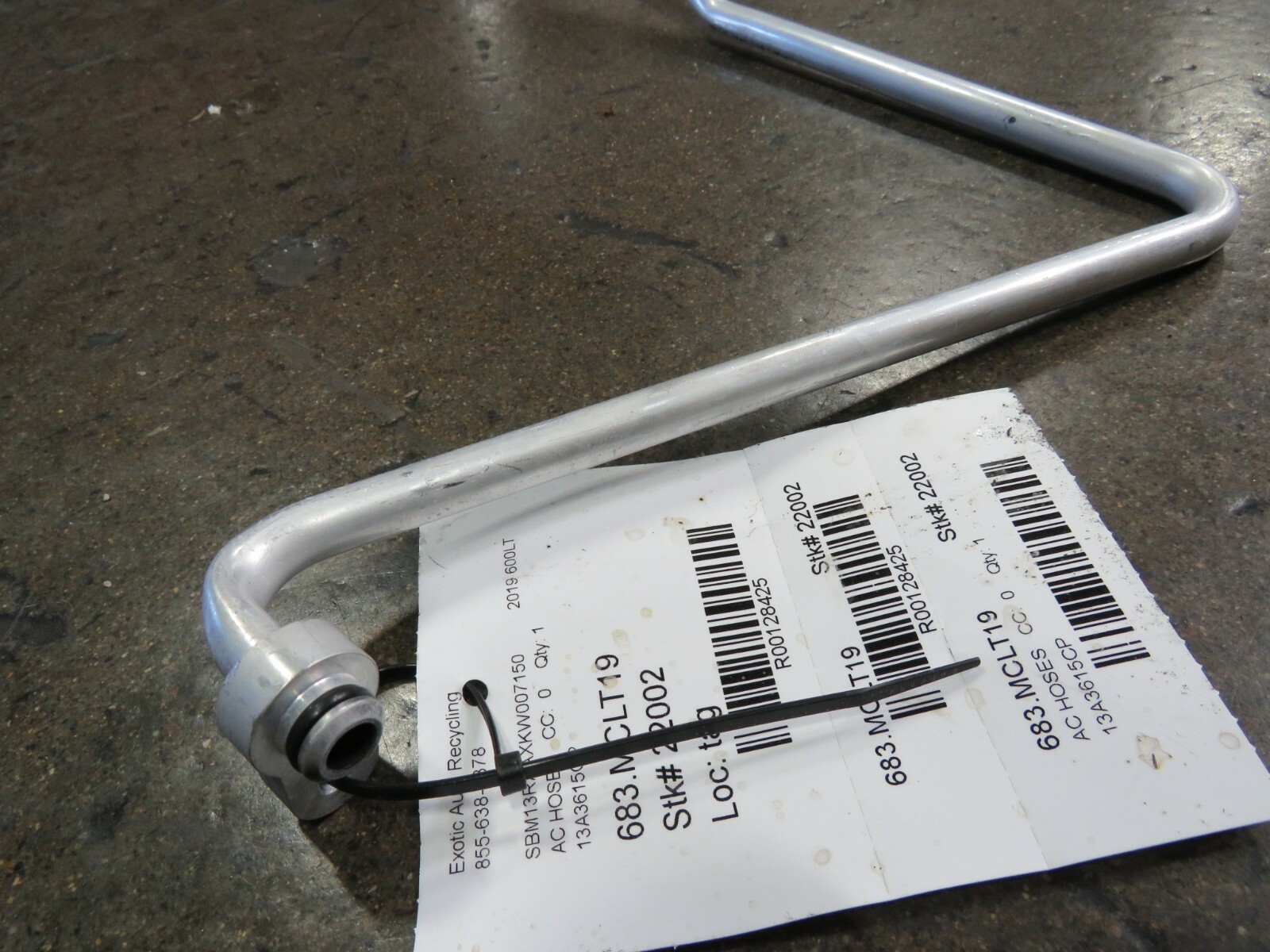 Mclaren 600LT, AC Hose, Used, P/N 13A3615CP