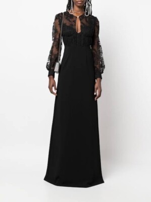 Gucci Floral Lace Black Gown dress- With Tags- RRP$6,990 AUD | eBay