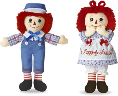 Bundle of 2 Dolls - 12'' Raggedy Ann & Raggedy Andy | eBay