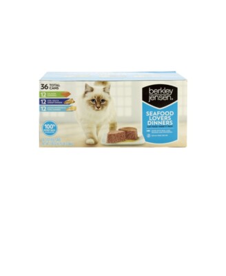 Berkley Jensen Cat Food Seafood Lovers Dinners, 36 ct. - NEW