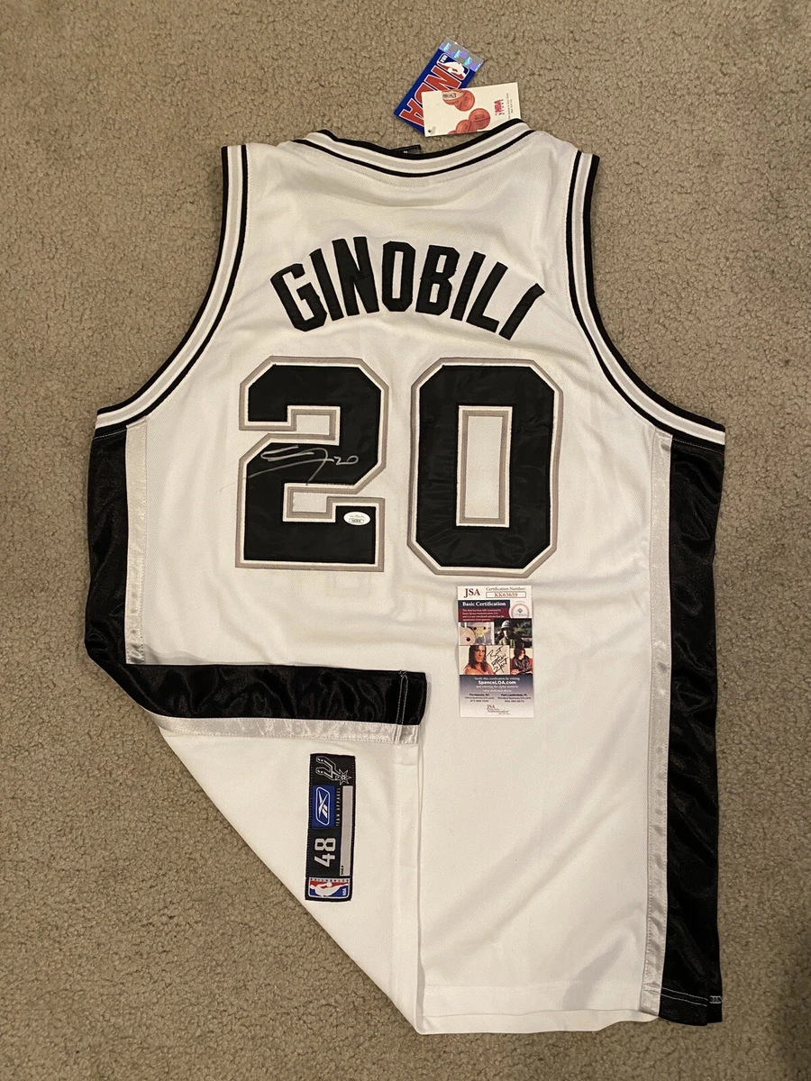 Manu Ginobili Signed Spurs Jersey (JSA COA)