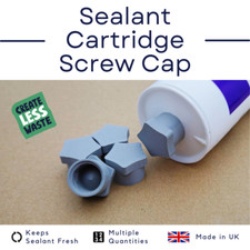 4/6/8/10/12 Sealant Cartridge Tube Screw Top Cap Conical Seal - Silicone Caulk