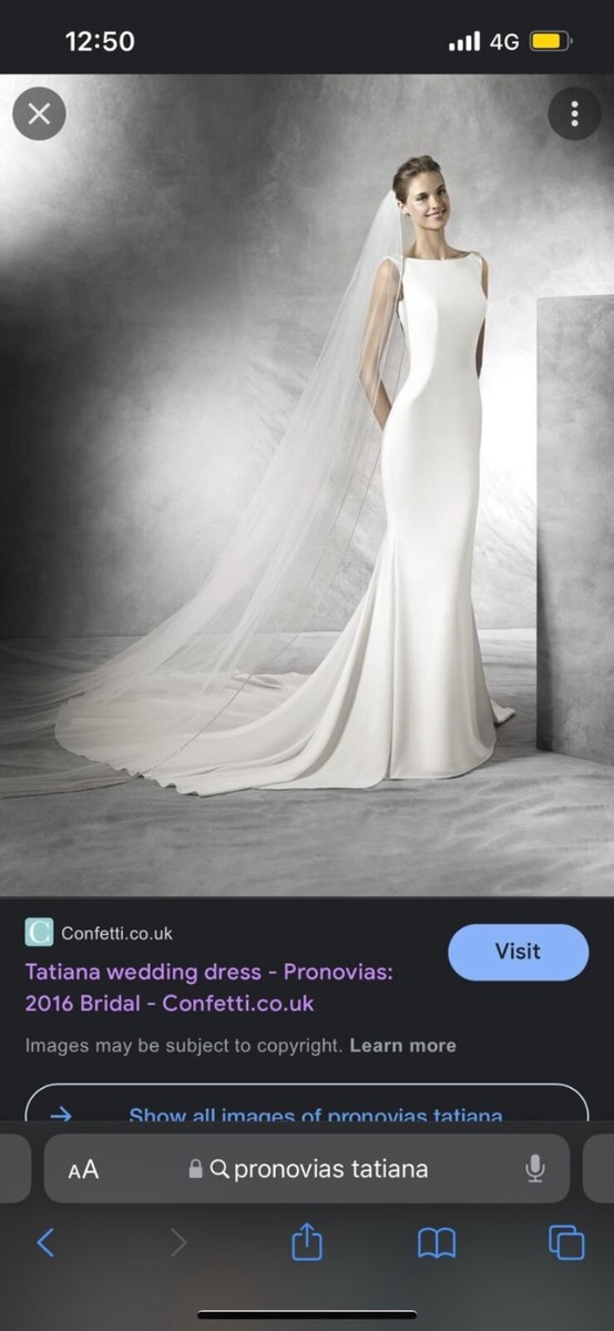 Pronovias wedding dress size 10 UK