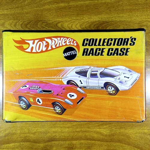 Vintage Hot Wheels Redline 48 Car Collector's Race Case Black USA Storage 1970