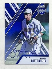 Brett Netzer 2017 Panini Elite Extra Edition Aspirations Blue Auto /50 #50