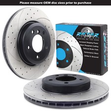 FRONT DRILLED VENTED 325mm BRAKE DISCS FOR BMW Z4 2.5si 3.0si ROADSTER COUPE 05+