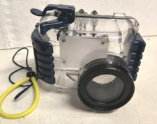 Olympus Camedia PT-005s Underwater Camera Housing Heavy Duty Clear Blue