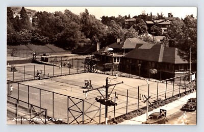 Berkeley California Berkeley Tennis Club 1940s RPPC Postcard Unposted