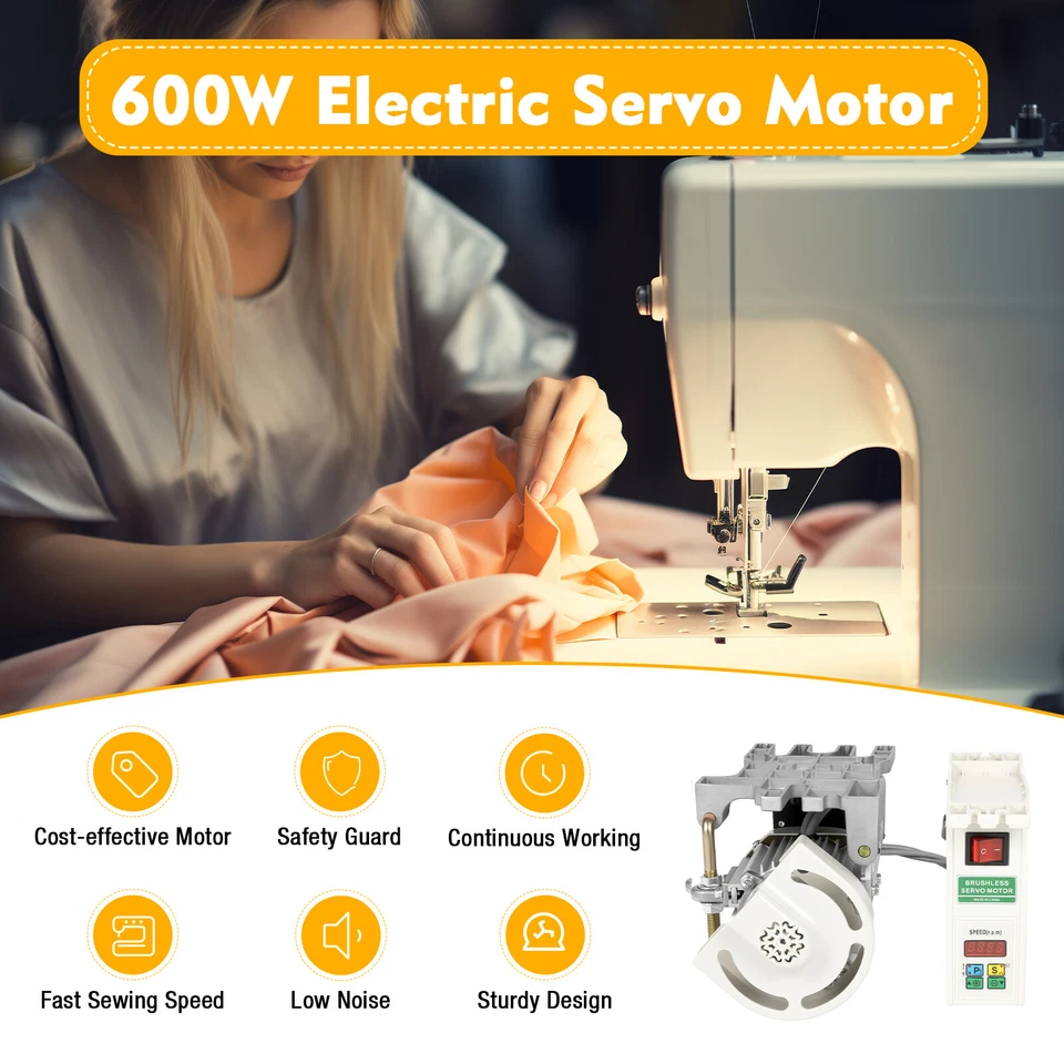 Industrial  Sewing Machine 600w Brushless Servo Motor Split 110V 50Hz - Image 4 of 4
