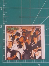 Tarjeta adhesiva de música rock pop 1981 Adamo Magazine Bad Manners Buster Bloodvessel
