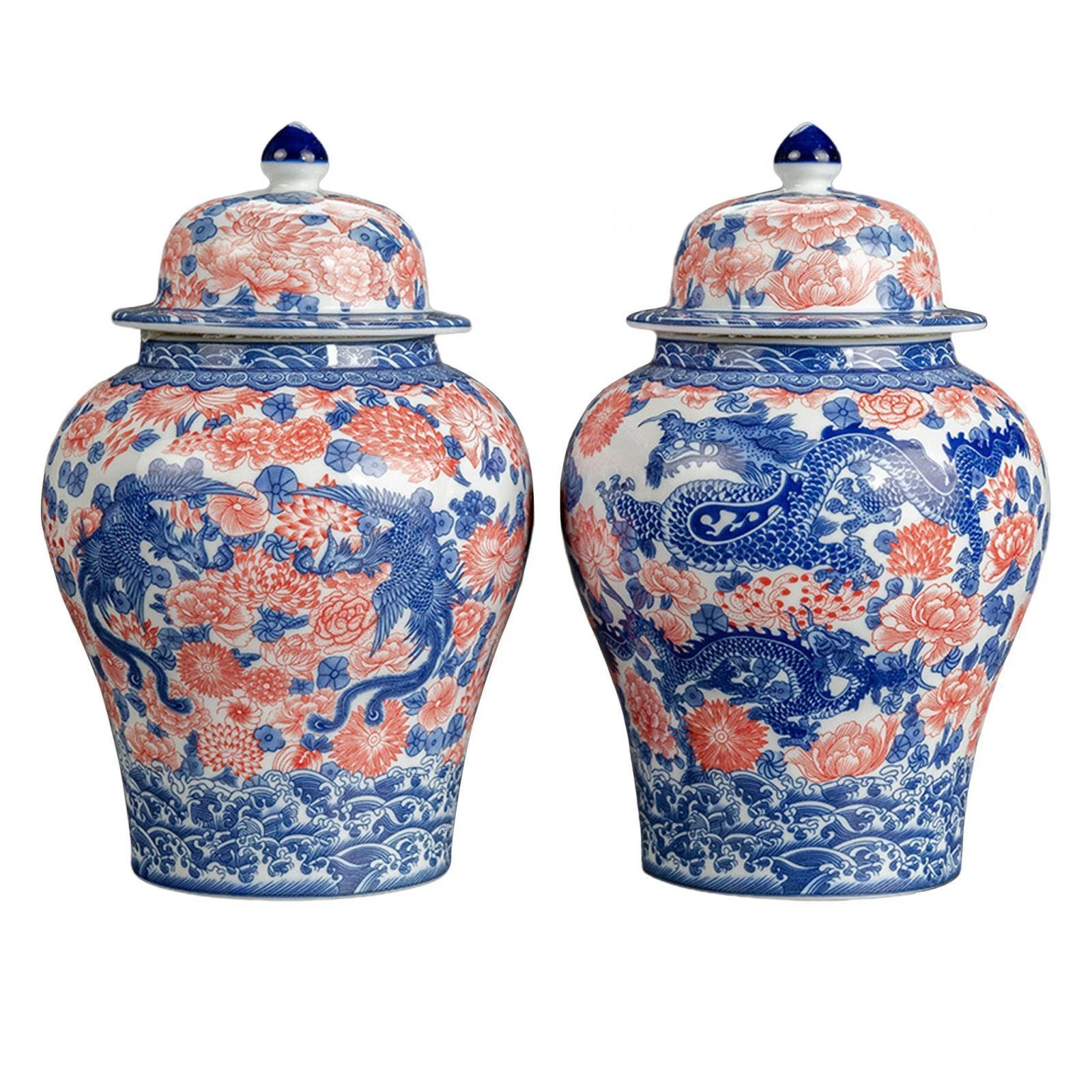 Ginger Jar 1300ml Traditional Exquisite Smooth Table