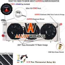 Aluminium Radiateur + Shroud Fan + Relay Pour Jeep Cherokee XJ 4.0L 88-01 MT FR