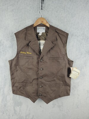 NWT Schaefer Outfitter Vest Men sz XL Ranchwear Fenceline Canvas Style 705 Rodeo