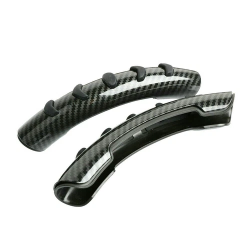 2x Cubierta Elevadora Volante Coche Fibra Carbono Antideslizante Accesorios Universales - Imagen 2 de 12