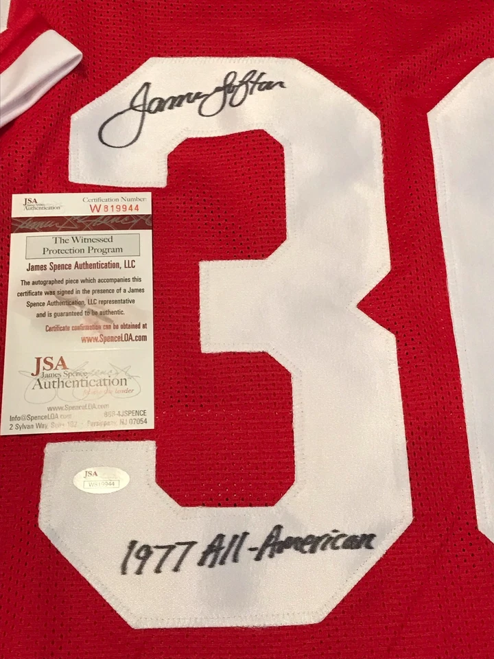 JAMES LOFTON AUTOGRAPHED SIGNED INSCRIBED STANFORD CARDINALS JERSEY JSA COA - Image 2 of 3