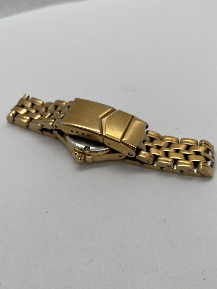 6.5” VINTAGE BOEING 25 YEARS WORK GOLDTONE WOMENS WATCH NEW  display picture 3