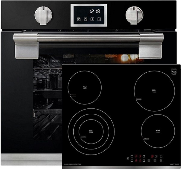 Kaiser Backofen-Set Eh 6338 S + Kct 6703 F, Einbau Backofen+Glaskeramikkochfeld-image