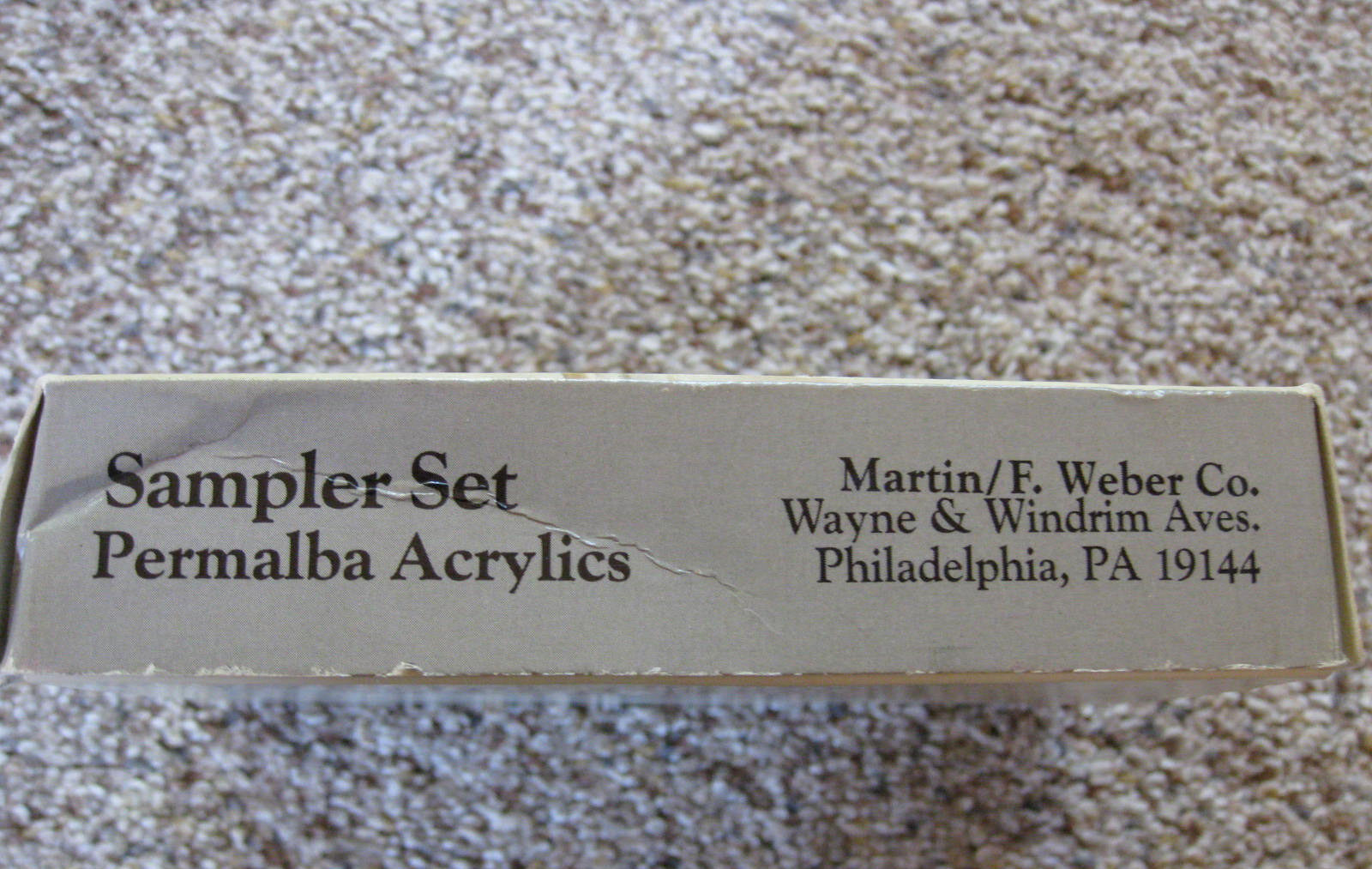 SAMPLER SET PERMALBA ARTISTS' ACRYLIC COLORS, 6 COLORS, MARTIN / F. WEBER CO.