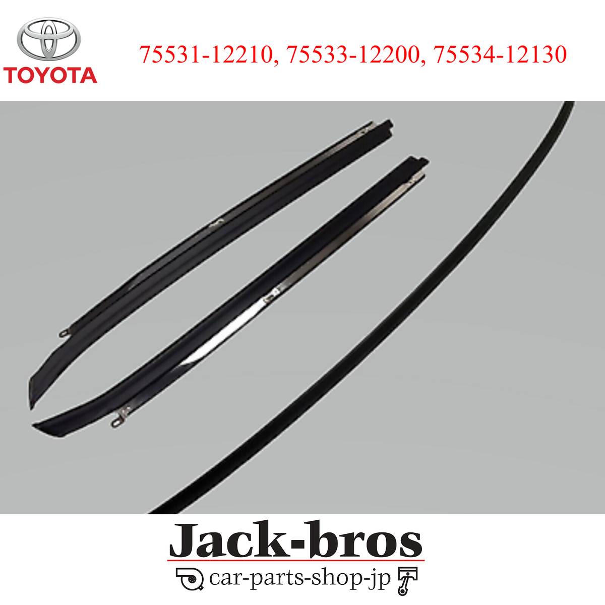 Toyota Genuine OEM Corolla AE86 Windowshield Outside Mouldingd