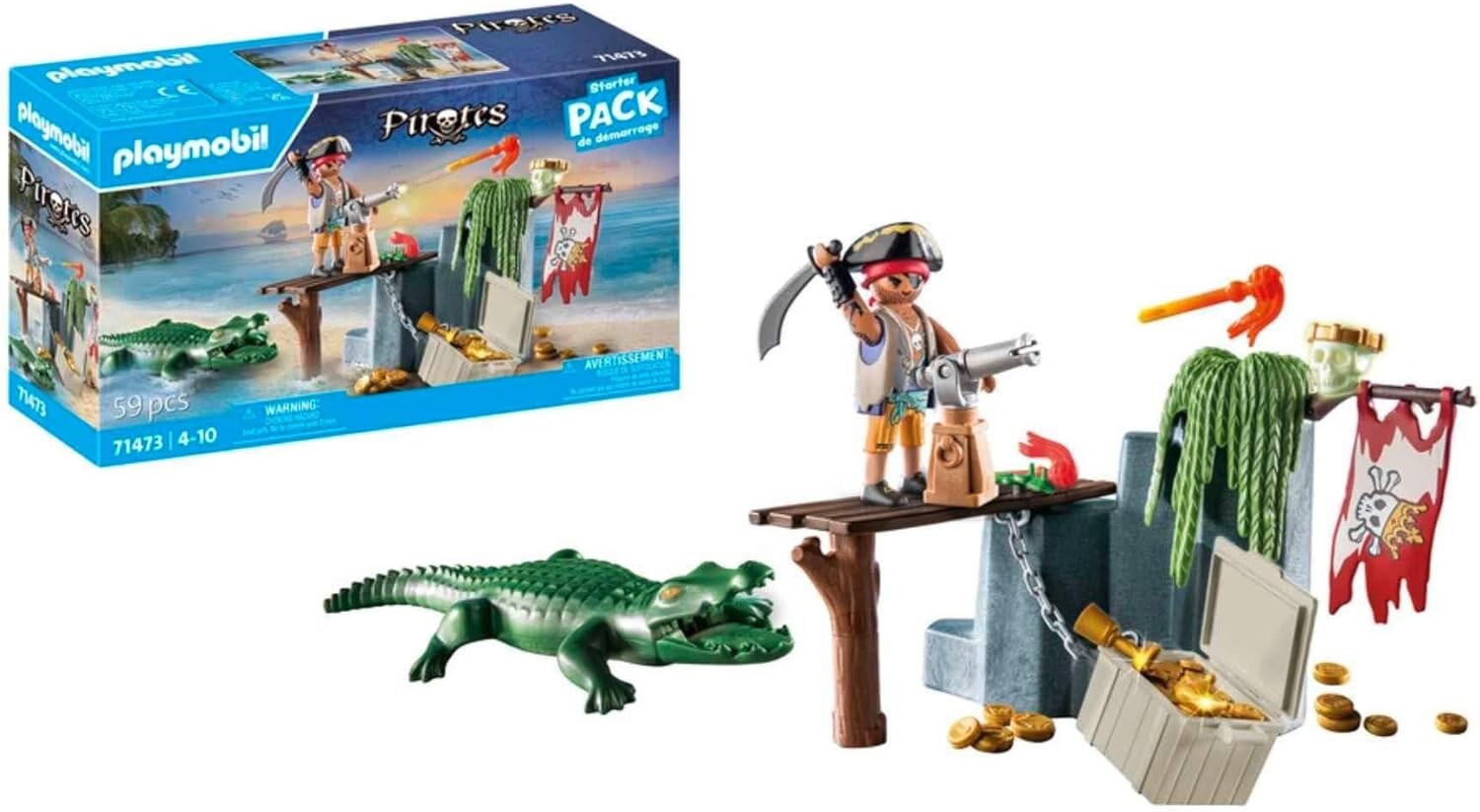 Playmobil Pirates Pirata Con Alligatore 71473