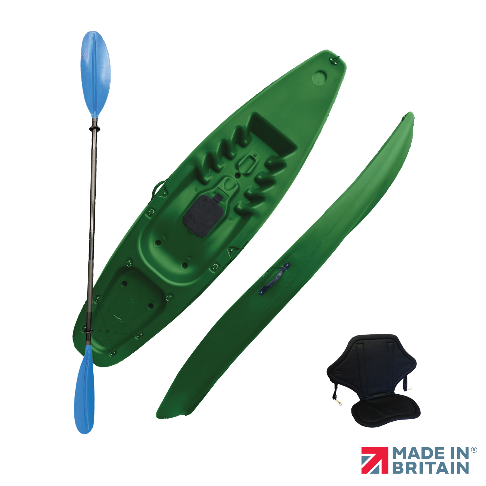 Kayak Sit On Top One Person 9.5ft FREE Paddle & Backrest PHOTON Riber