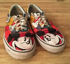 Vans Disney Era Mickey And Friends Talla Hombre 8 Mujer 9.5 Raro Rojo