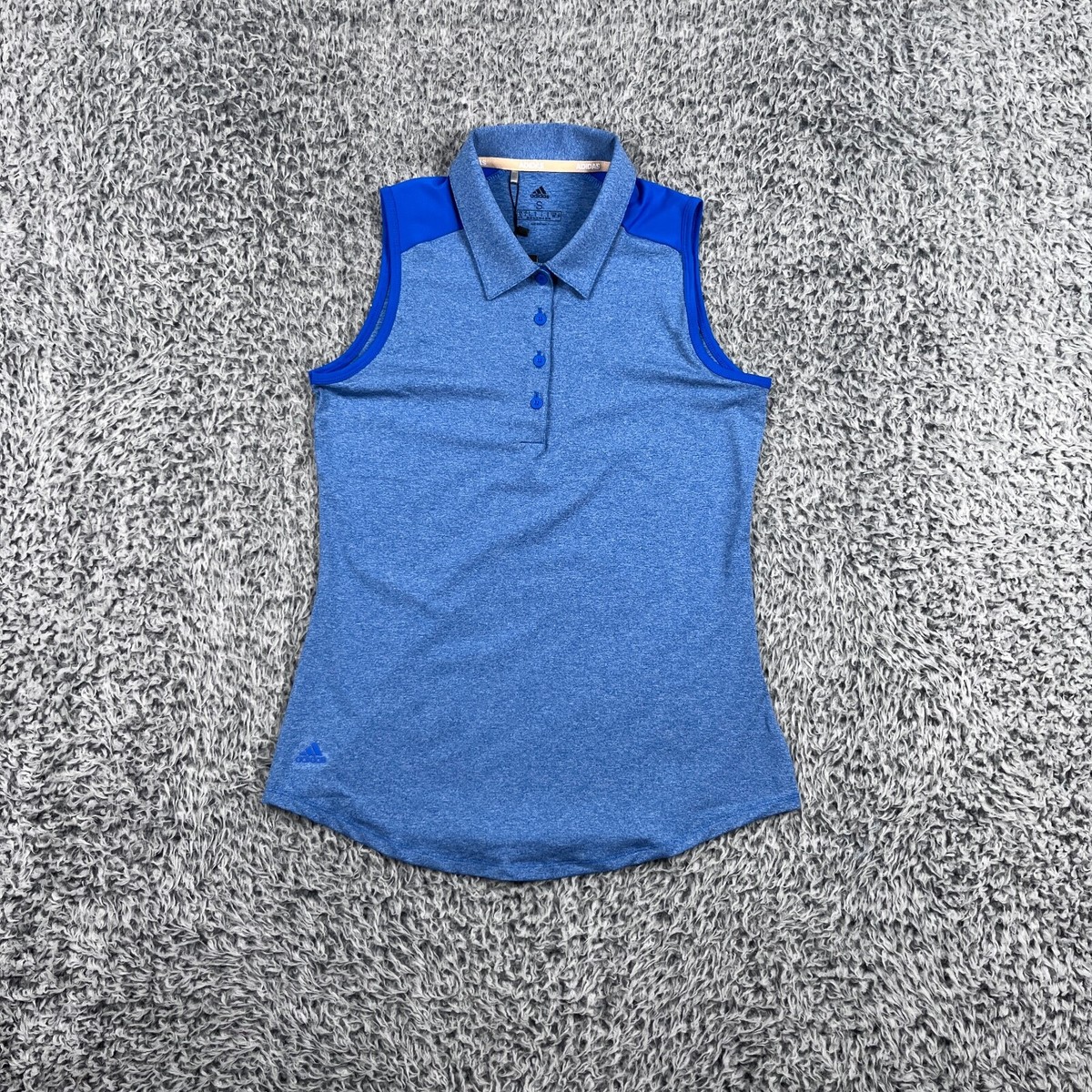 Adidas Ultimate365 Sleeveless Polo Shirt Womens Small Glory