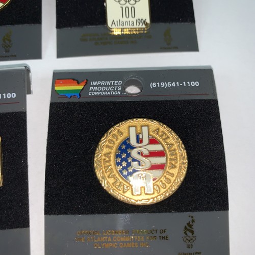 Atlanta 1996 Officially Licensed Olympic Games Set of 4 Tack Pins - Picture 10 of 19