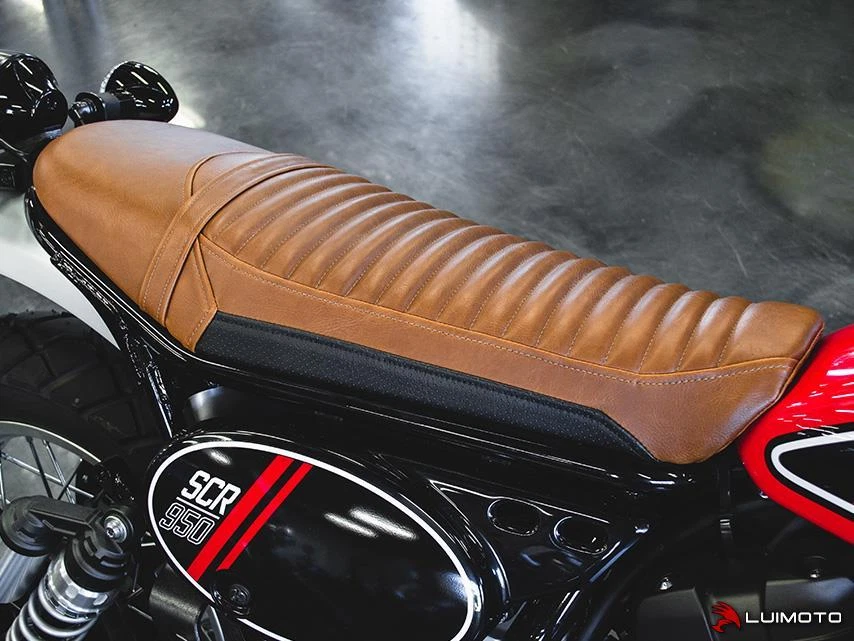 Yamaha SCR950 Seat Cover 2017 2018 2019 2020 2021 Black Brown Front Rear Luimoto - Image 4 of 4