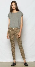 NWT Current/Elliott The Silverlake Zip Skinny, Commando Camo Size 26 $238