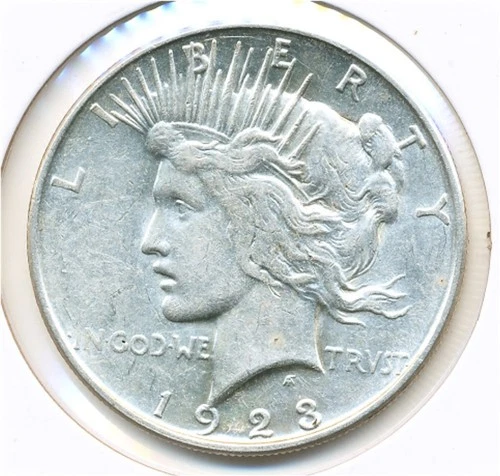 US Coin  1923 D       peace Dollar  BU ..........C 50090