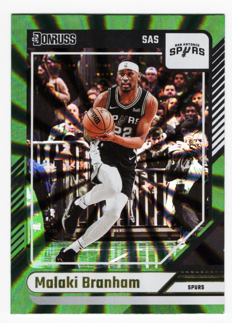 2024-25 Panini Donruss - Malaki Branham #87 Holo Green Laser