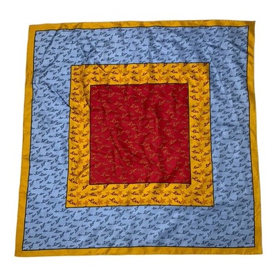 Gorgeous Unbranded Monogram Logo Silk Print Women s Scarf 34''/34'' PEC