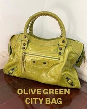 Balenciaga Le City Bag Medium Olive Green