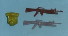 vintage G.I. GI JOE gijoe LEATHERNECK WEAPONS PARTS LOT #2 gun backpack + bonus