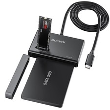 M.2 NVMe SATA To USB C External SSD Enclosure Adapter For 2.5/3.5 Inch 10Gbps
