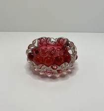 Murano Glas  Schale Aschenbecher  Lenti Design Rot