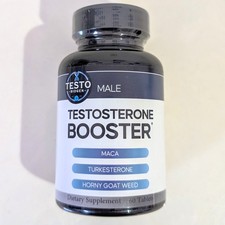 Testosterone Booster for Men 3rd Party Tested Maca 60 Count Exp 07/10/2027