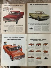 Lot Of 3 1967 Chevrolet Pick Up Truck Work Poweroriginal Ad Print 12 Lot Of 3 1967 Chevrolet Pick Up Truck Work Poweroriginal Ad Print 12