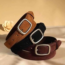 Suede waist belt