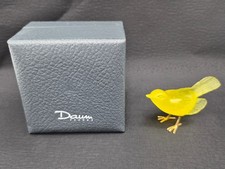 Daum France Glas Figur kleiner Vogel gelb  mit Schachtel
